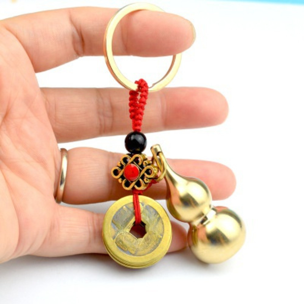 Vintage Brass Money Bag Keycha - Vintage Collectible Coins ulasan dan harga