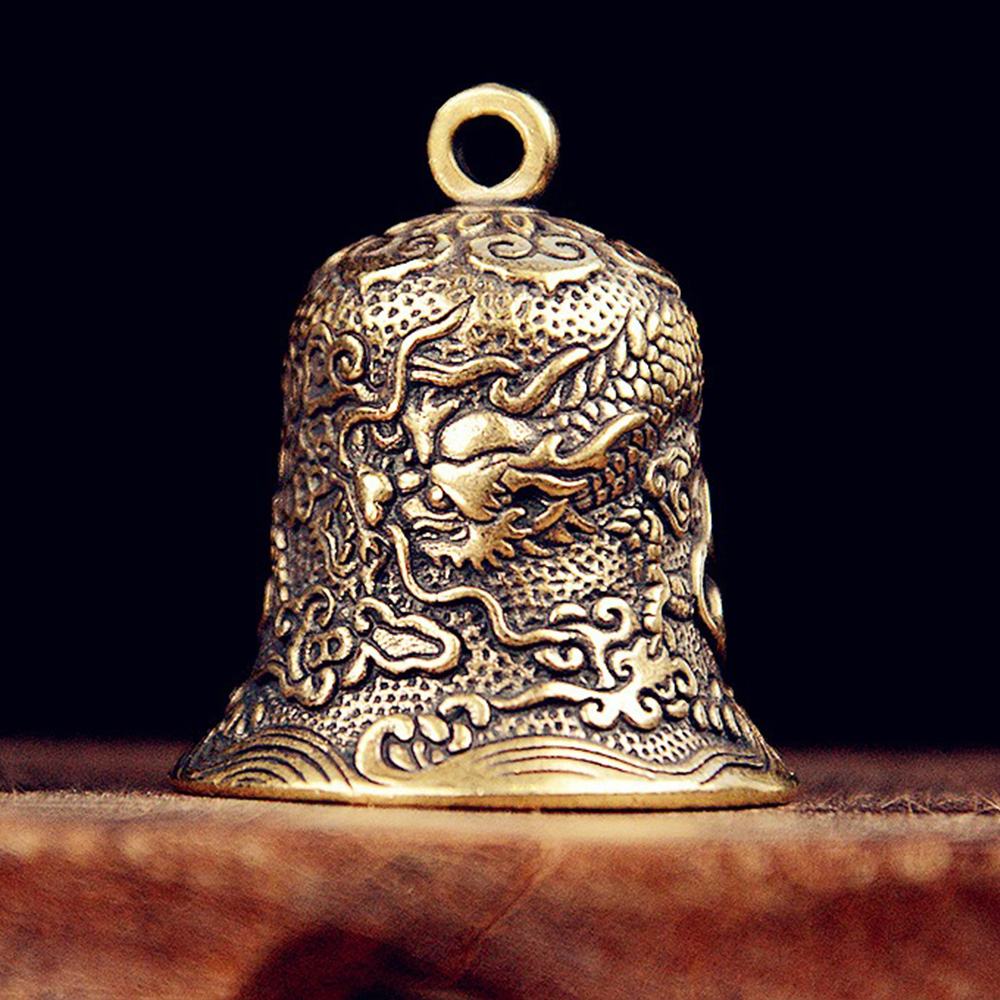 Vintage Brass Bell Carved Drag - Vintage Collectible Bells ulasan dan harga