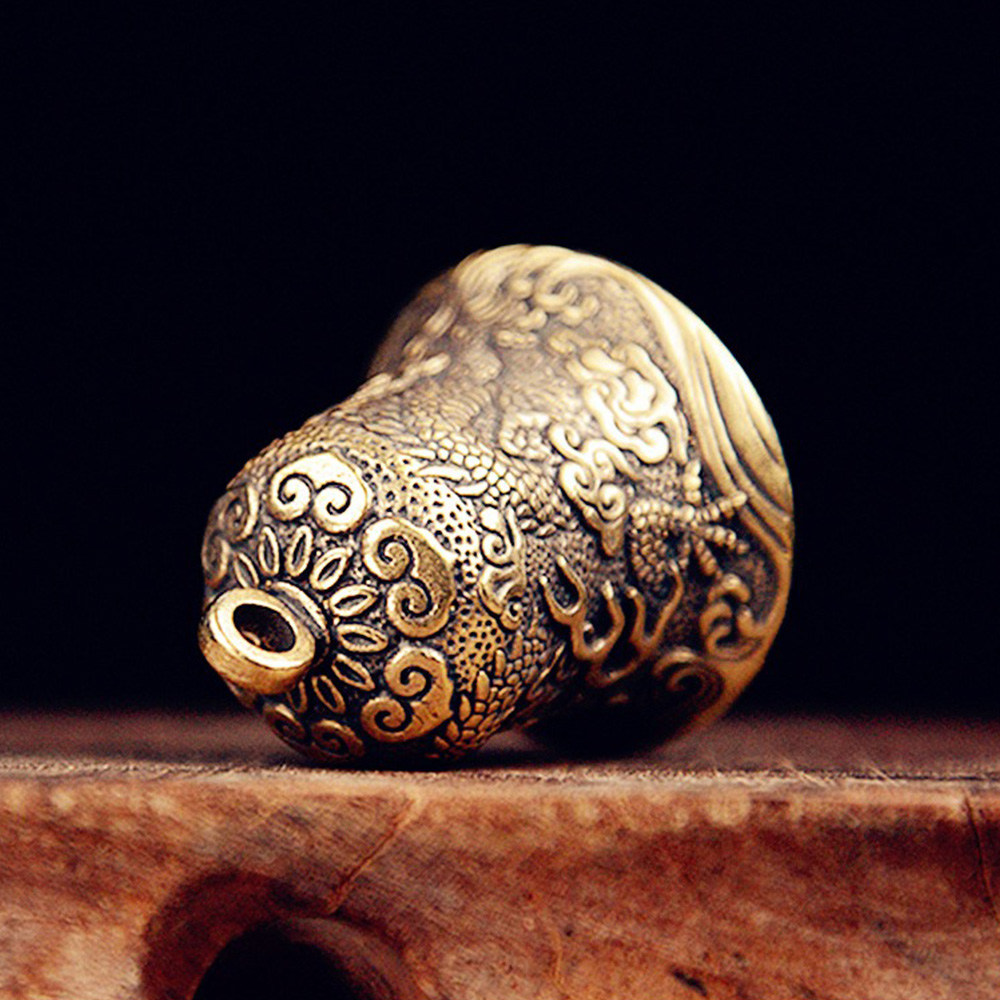 Vintage Brass Bell Carved Drag - Vintage Collectible Bells ulasan dan harga