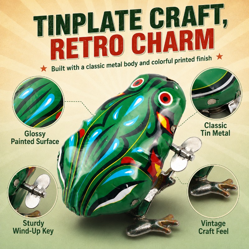 Nostalgic Clockwork Spring Tin - Vintage Toys Collection ulasan dan harga