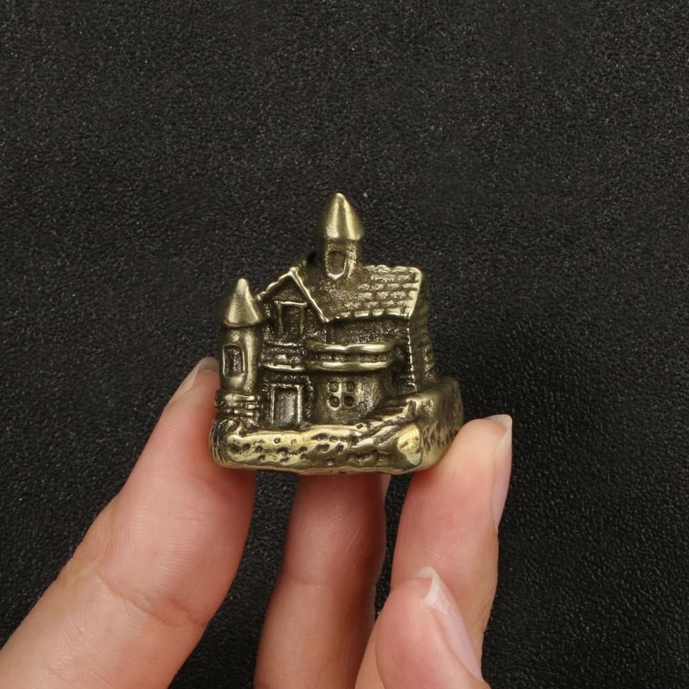 Vintage Solid Brass Mini Castl - Vintage Fairy Figurines Collectible ulasan dan harga