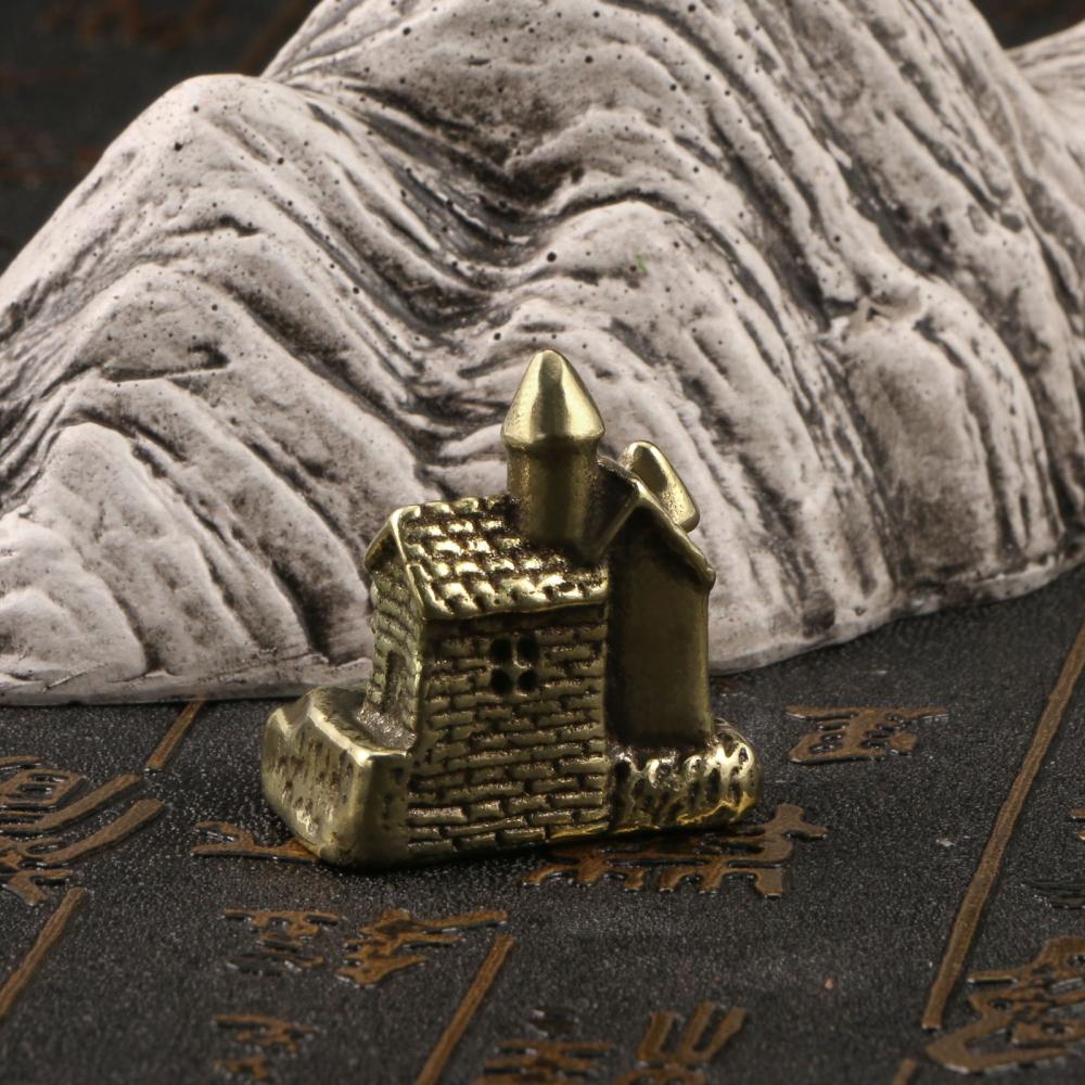 Vintage Solid Brass Mini Castl - Vintage Fairy Figurines Collectible ulasan dan harga