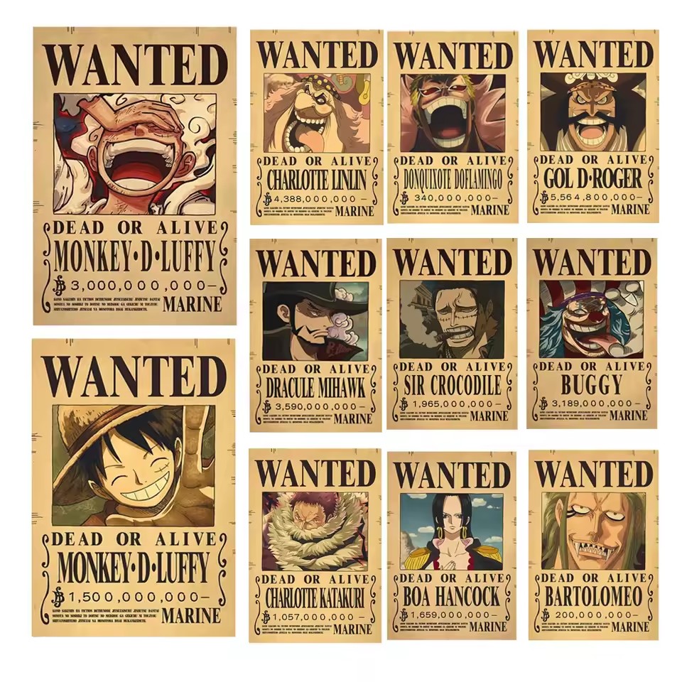 Anime One Piece Bounty Wanted  - Vintage Toys Collection ulasan dan harga
