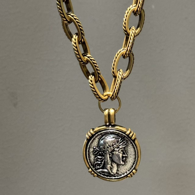 Vintage Chokers Necklace Ancie - Vintage Collectible Coins ulasan dan harga