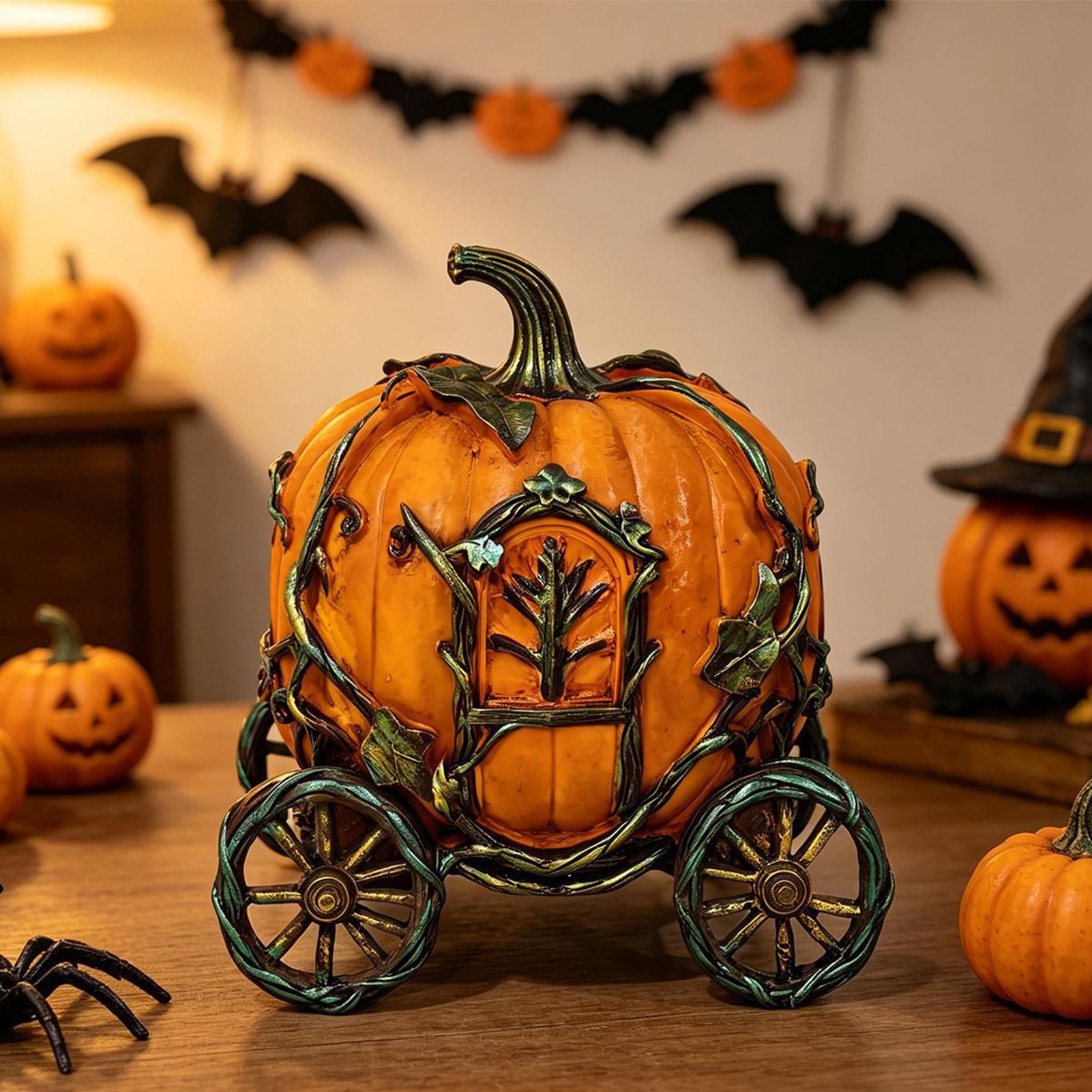 Halloween Pumpkin Decor Resin  - Vintage Fairy Figurines Collectible ulasan dan harga