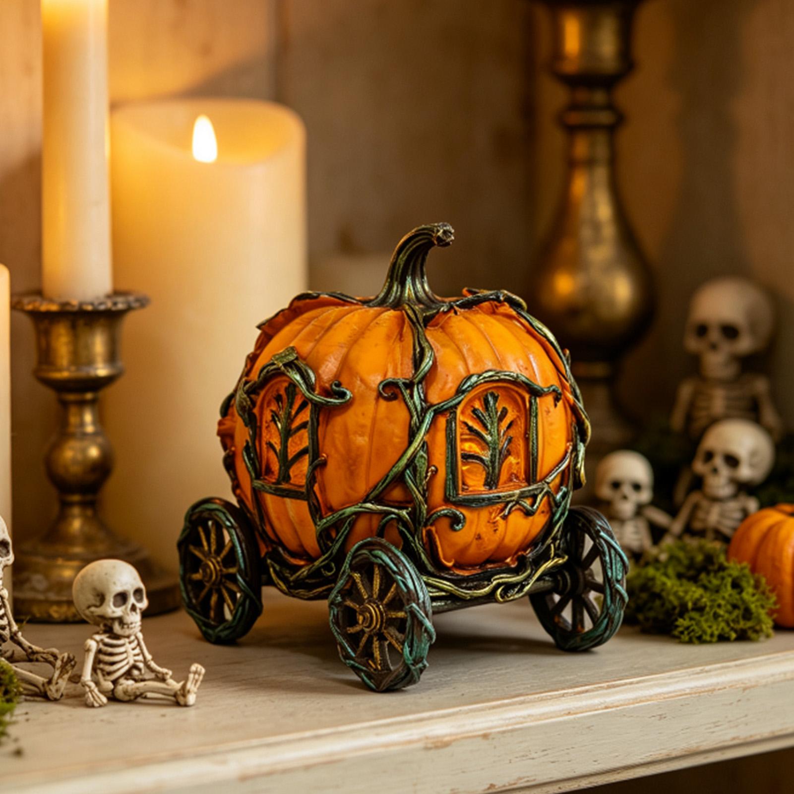 Halloween Pumpkin Decor Resin  - Vintage Fairy Figurines Collectible ulasan dan harga