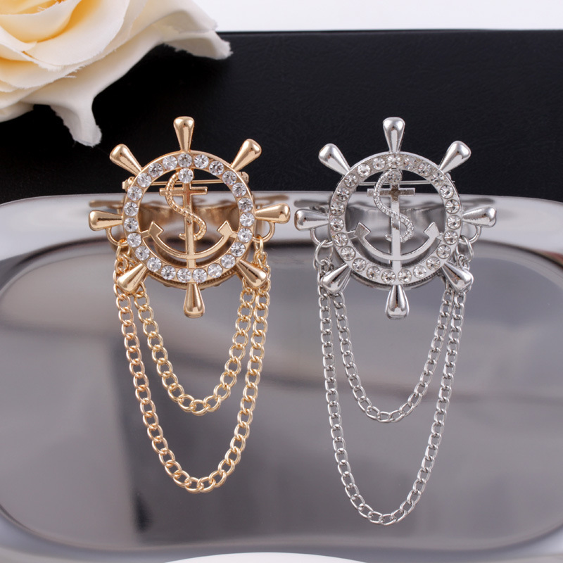 Vintage suit badge, navy style - Vintage Toys Collection ulasan dan harga