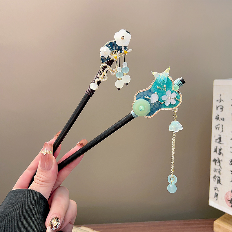 Classic Tassel Hair Stick Blac - Vintage Collectibles For Sale ulasan dan harga