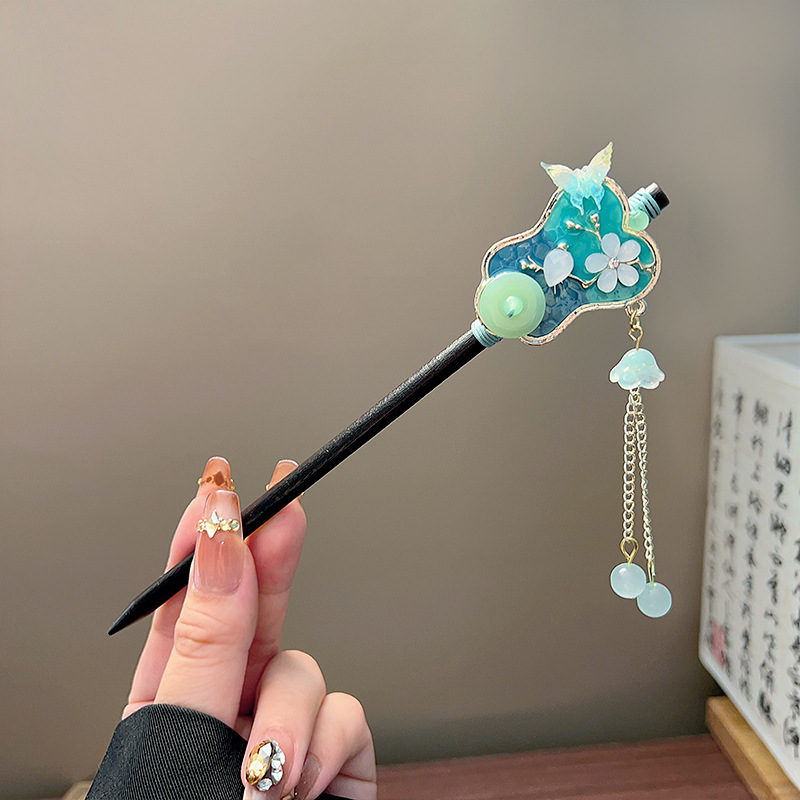 Classic Tassel Hair Stick Blac - Vintage Collectibles For Sale ulasan dan harga